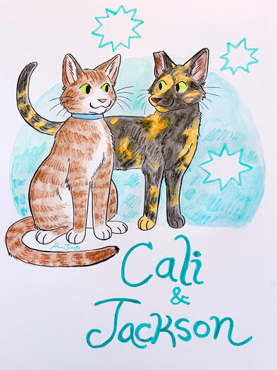 Cali & Jackson pet portrait