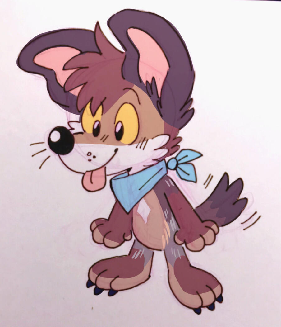 Toony coyote character again