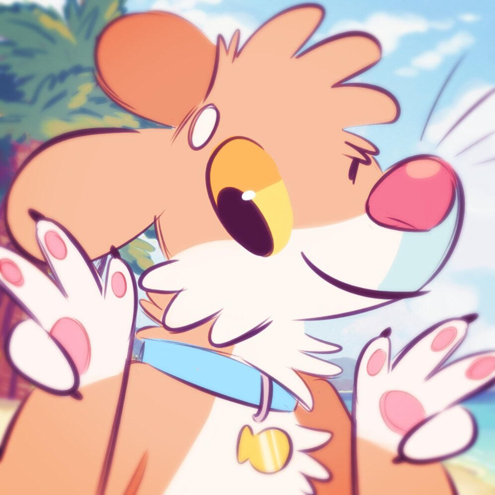 Tropical vibes critter drawing